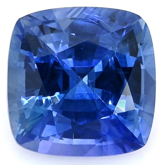 Szafir 1,00 ct, niebieski, szlif cushion