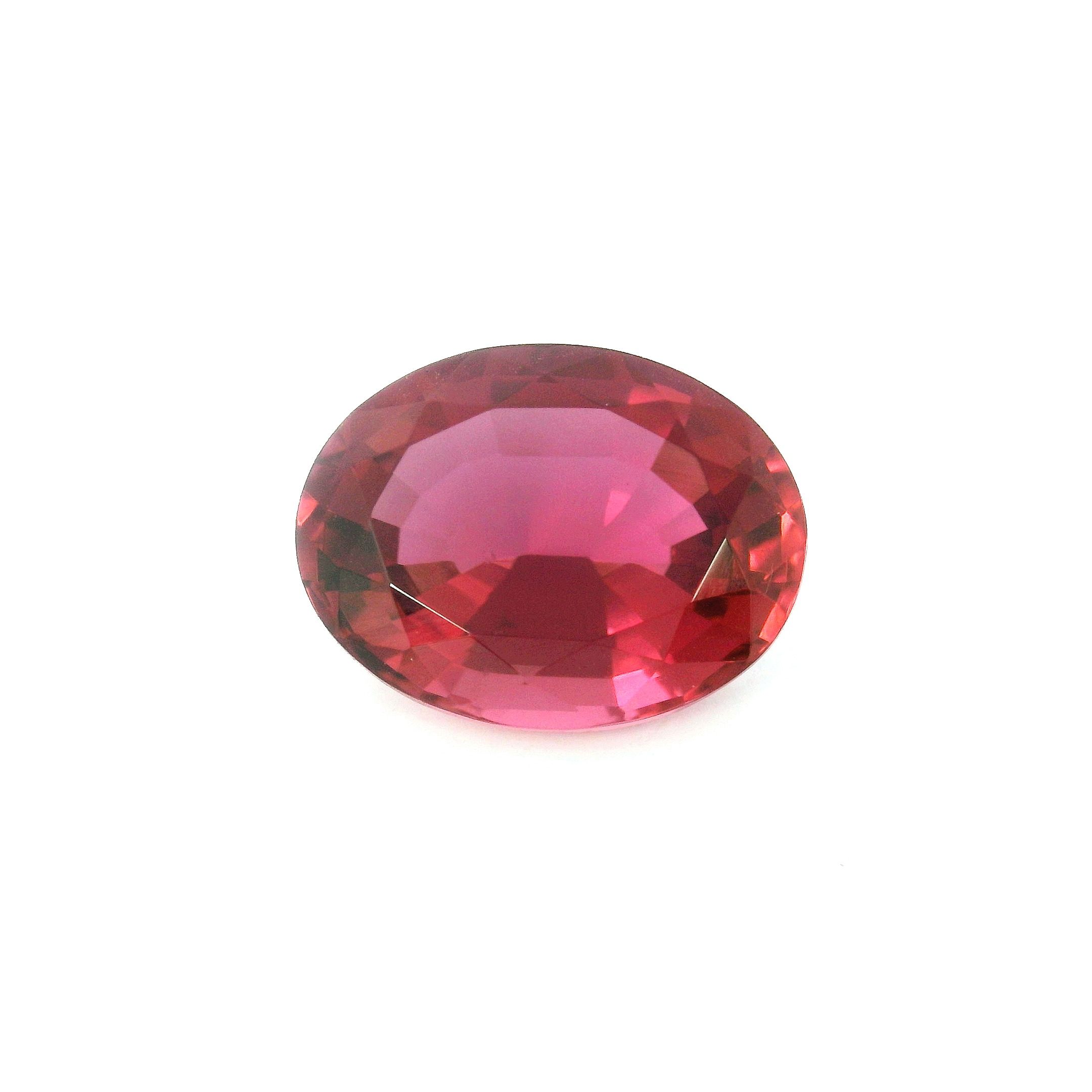 Turmalin 3,88 ct, różowy, szlif owalny