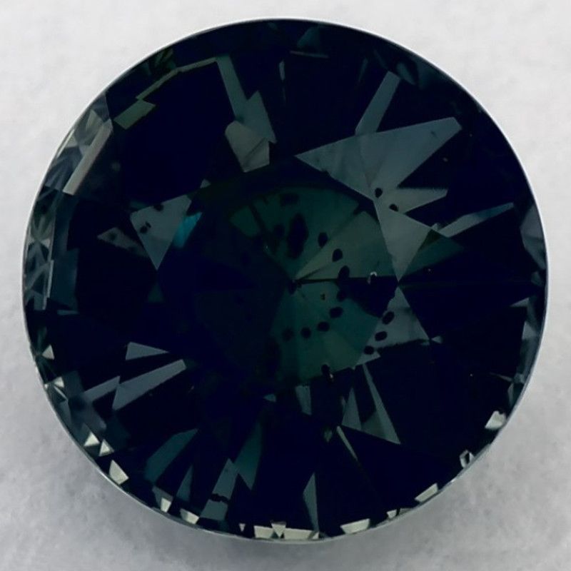 Szafir 2,52 ct, zielony, szlif okrągły