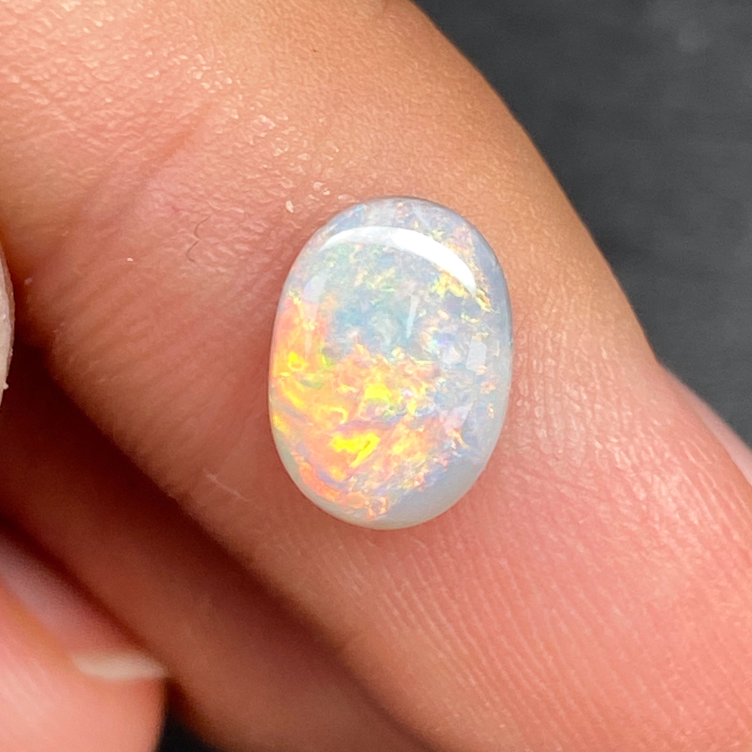OPAL FACETED 1.1ct GRAY Grey EC AUSTRALIA NONE