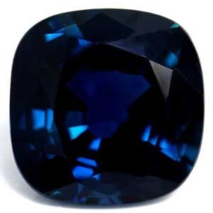 SAPPHIRE FACETED 1.61ct BLUE Deep Blue EC MADAGASCAR NONE