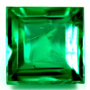 Szmaragd 1,22 ct, zielony, szlif kwadratowy