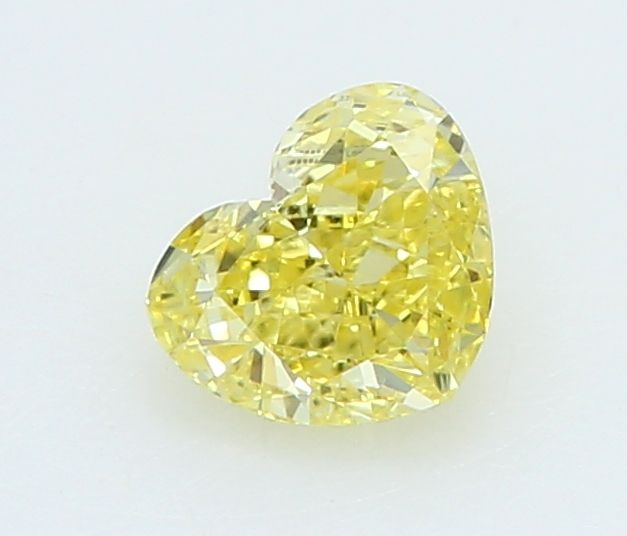 0.24 CT Fancy Vivid Yellow HEART