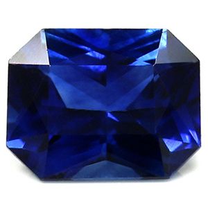 Szafir 1,02 ct, niebieski, szlif szmaragdowy
