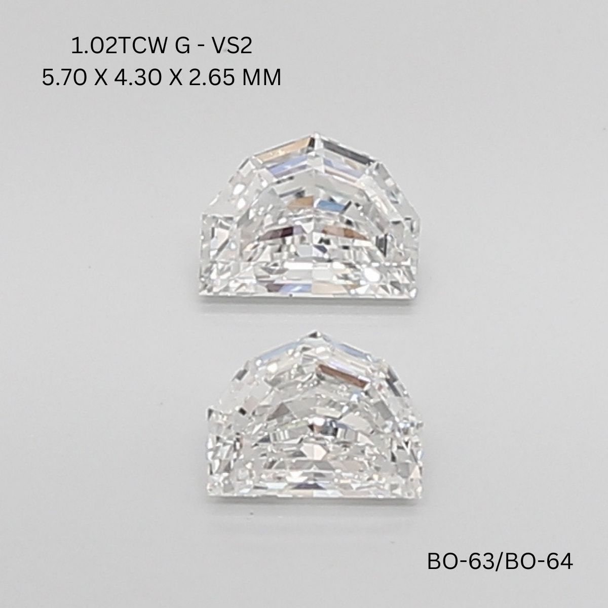 Prírodný diamant half moon,...