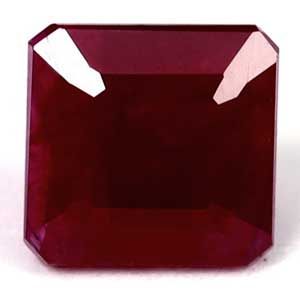 Rubin 1,21 ct, czerwony, szlif szmaragdowy