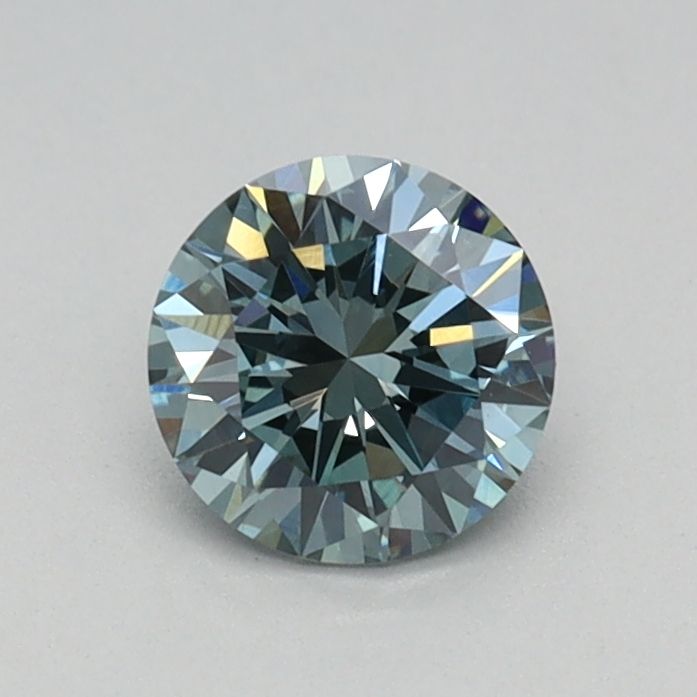 0.43 CT Fancy Intense Greenish Blue ROUND
