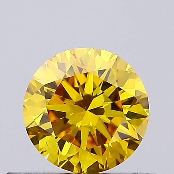 0.38 CT Fancy Vivid Yellow ROUND