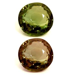 Aleksandryt 1,85 ct, zielony, szlif okrągły