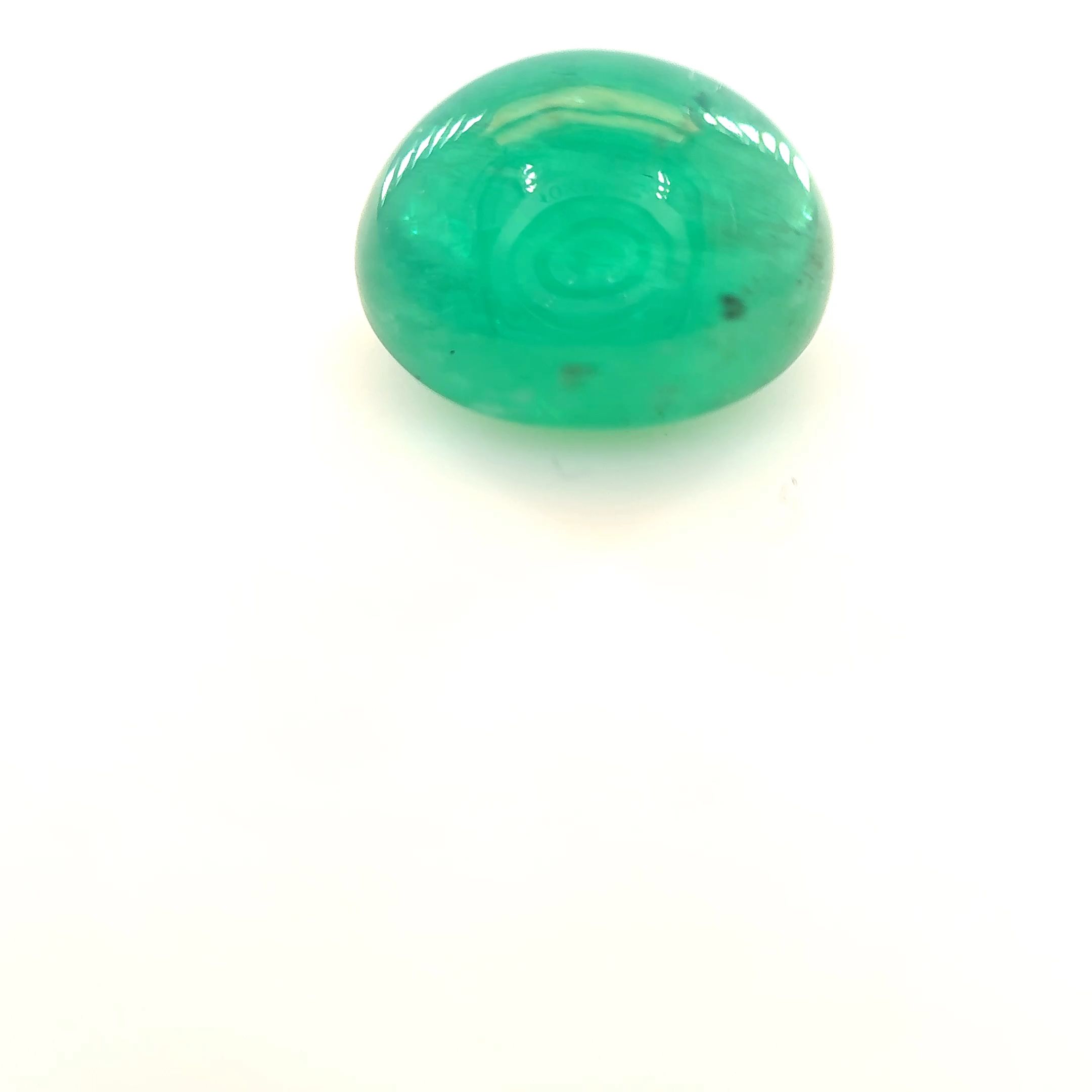 Szmaragd 2,96 ct, zielony, kaboszon