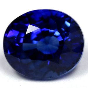SAPPHIRE FACETED 1.57ct BLUE Intense Blue EC SRILANKA HEATED