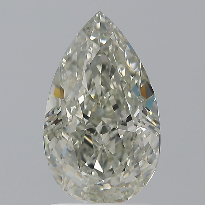 1.72-carat pear diamond with null color, null cut, and VS1 clarity.