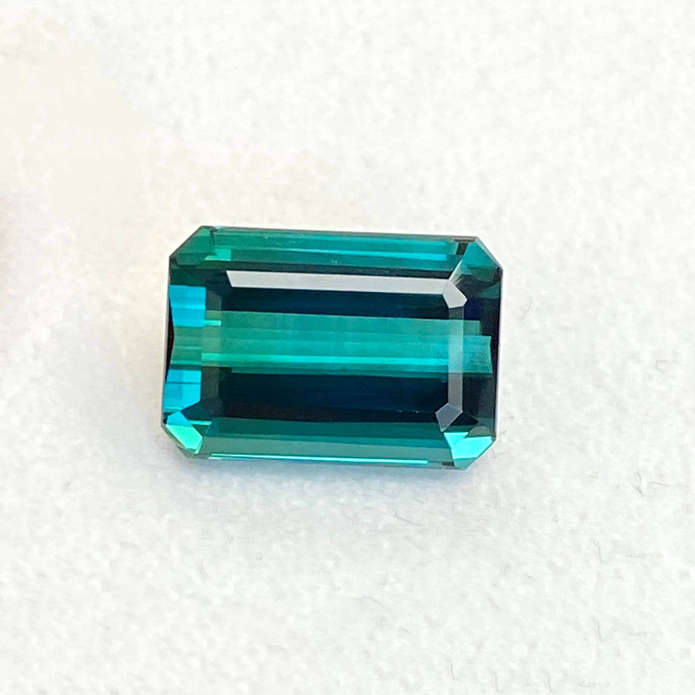 TOURMALINE FACETED 9.84ct GREEN Blue Green EC BRAZIL HEATED