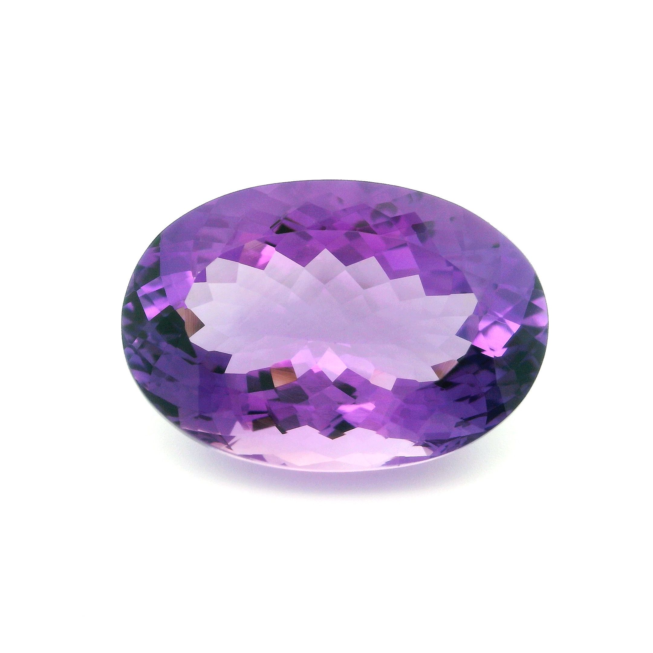 Ametyst 38,76 ct, purpurowy, szlif owalny
