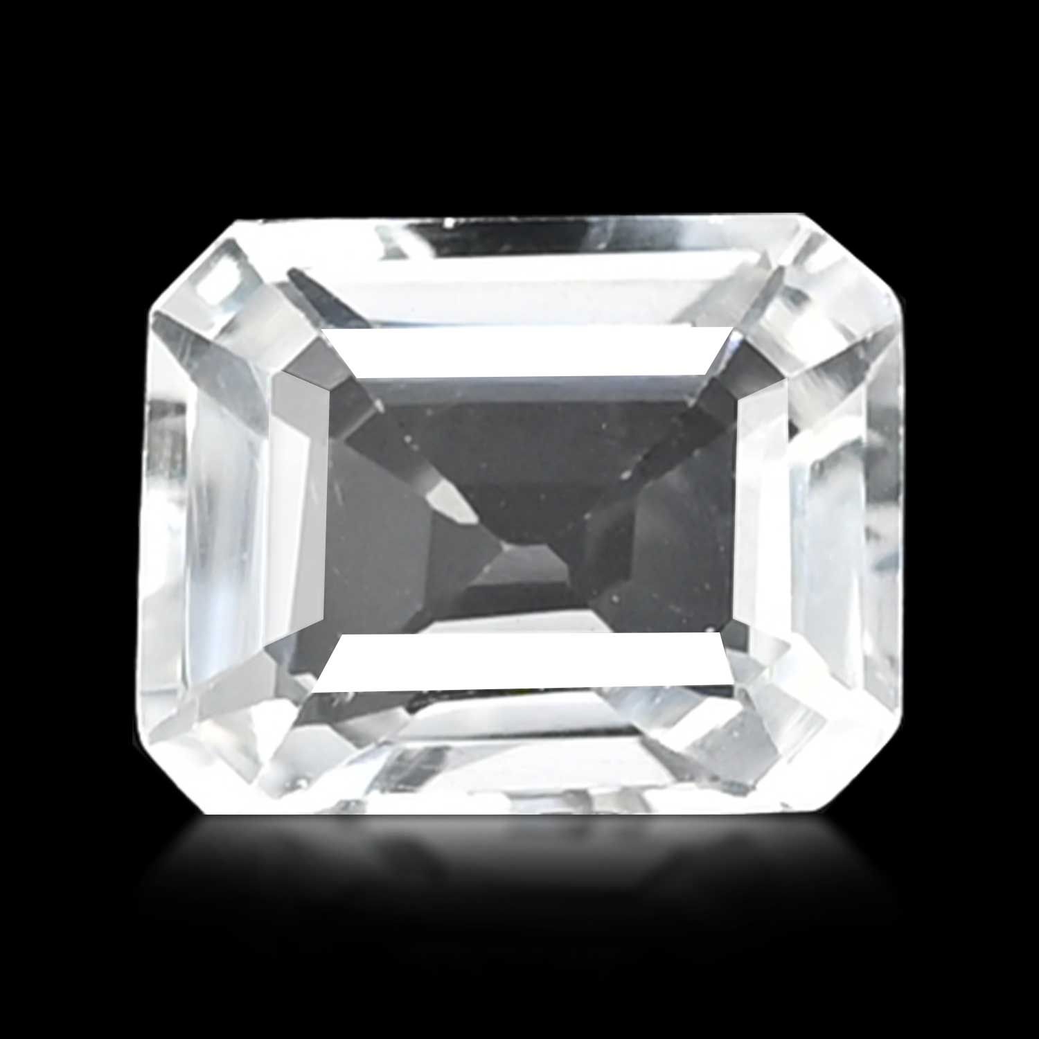 TOPAZ FACETED 6.55ct WHITE MI BRAZIL NONE