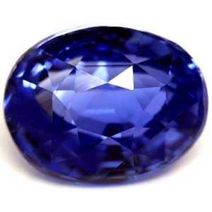 Szafir 1,45 ct, niebieski, szlif owalny
