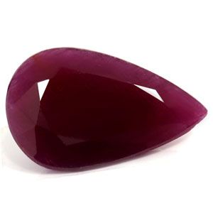 RUBY FACETED 13.07ct RED Deep Red EC REST_OF_AFRICA NONE