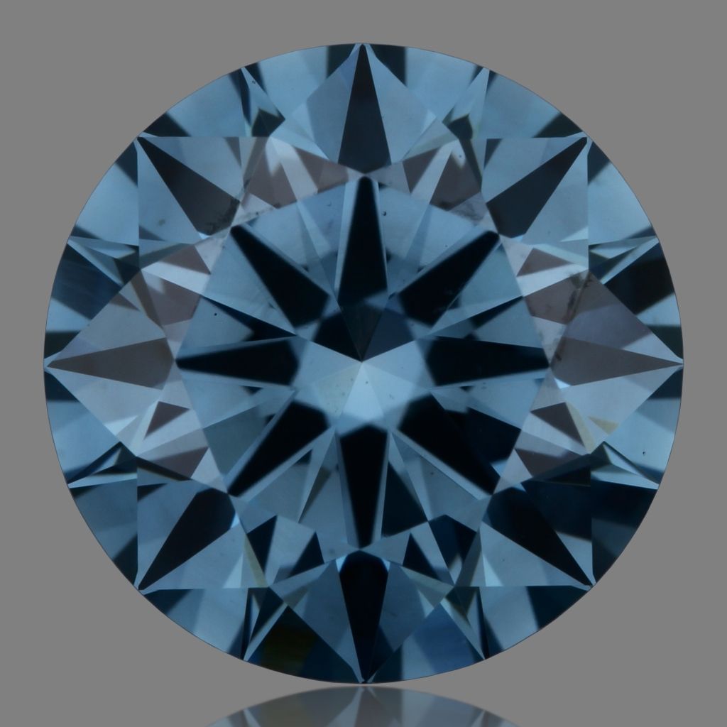 ROUND 1.95ct Fancy Vivid Blue VS1 ID EX EX NON