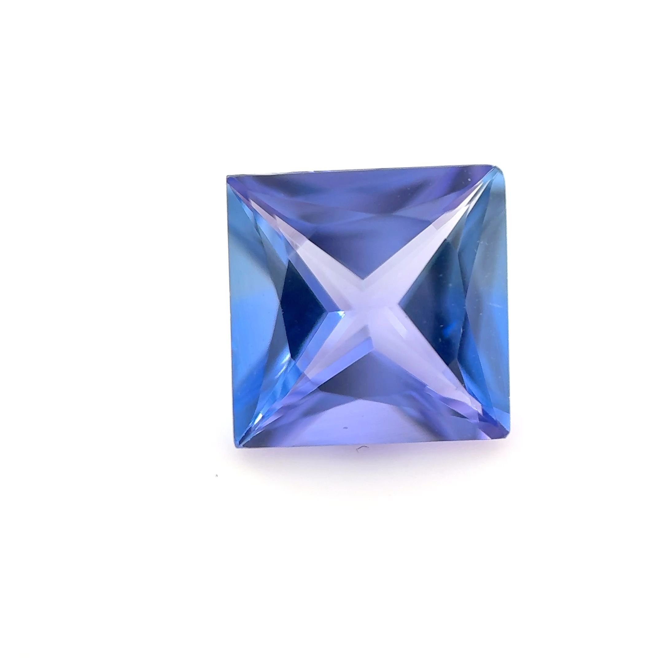Tanzanit 1,82 ct, niebieski, szlif princess