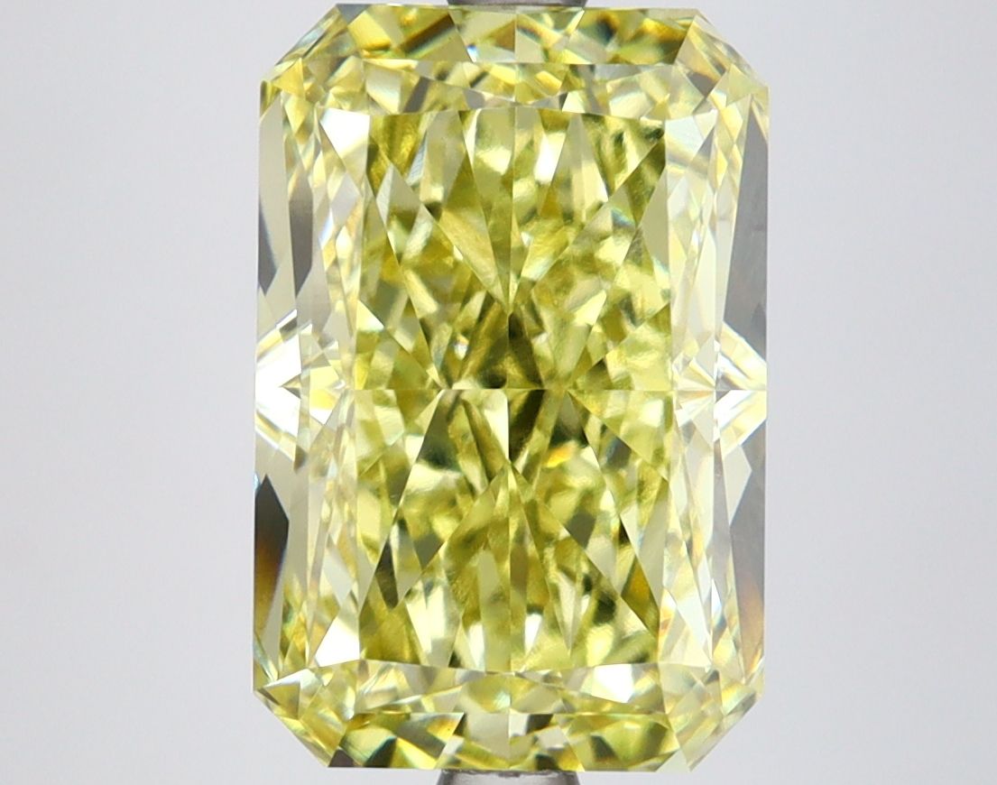 RADIANT 4.7ct Fancy Vivid Yellow VS1 – EX EX NON