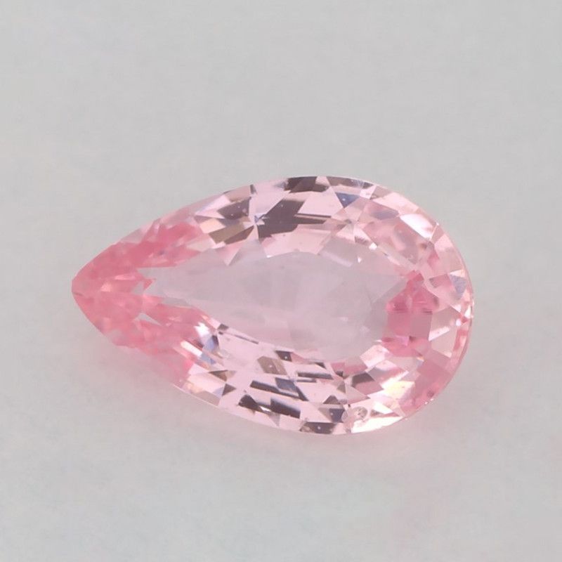 Szafir 1,06 ct, różowy, szlif gruszka
