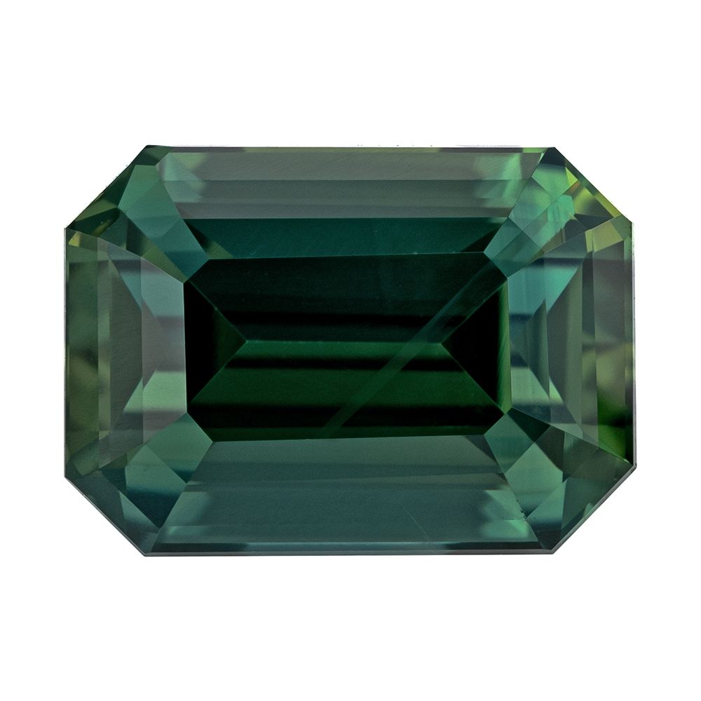 SAPPHIRE FACETED 4.67ct TEAL SI MADAGASCAR HEATED