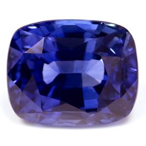 Szafir 2,65 ct, niebieski, szlif cushion