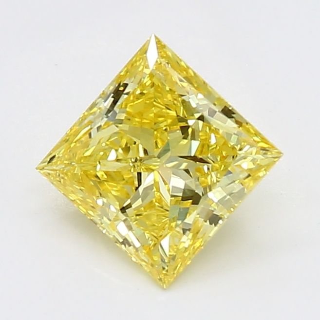 0.71 CT Fancy Vivid Yellow PRINCESS