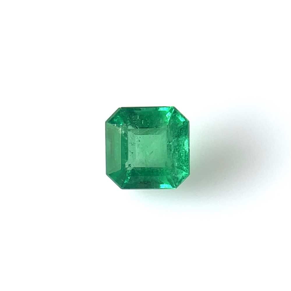 Szmaragd 1,75 ct, zielony, szlif asscher
