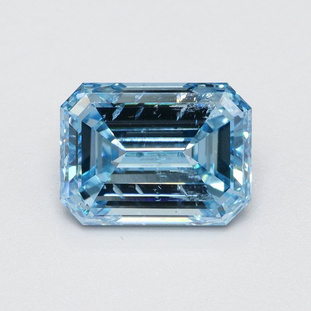 1.52 CT Fancy Intense Blue EMERALD