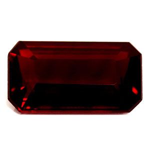 Rubin 3,21 ct, czerwony, szlif szmaragdowy