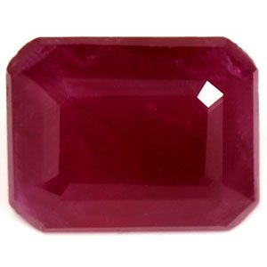 Rubin 1,80 ct, czerwony, szlif szmaragdowy