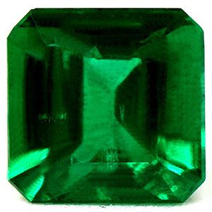 Szmaragd 1,95 ct, zielony, szlif szmaragdowy