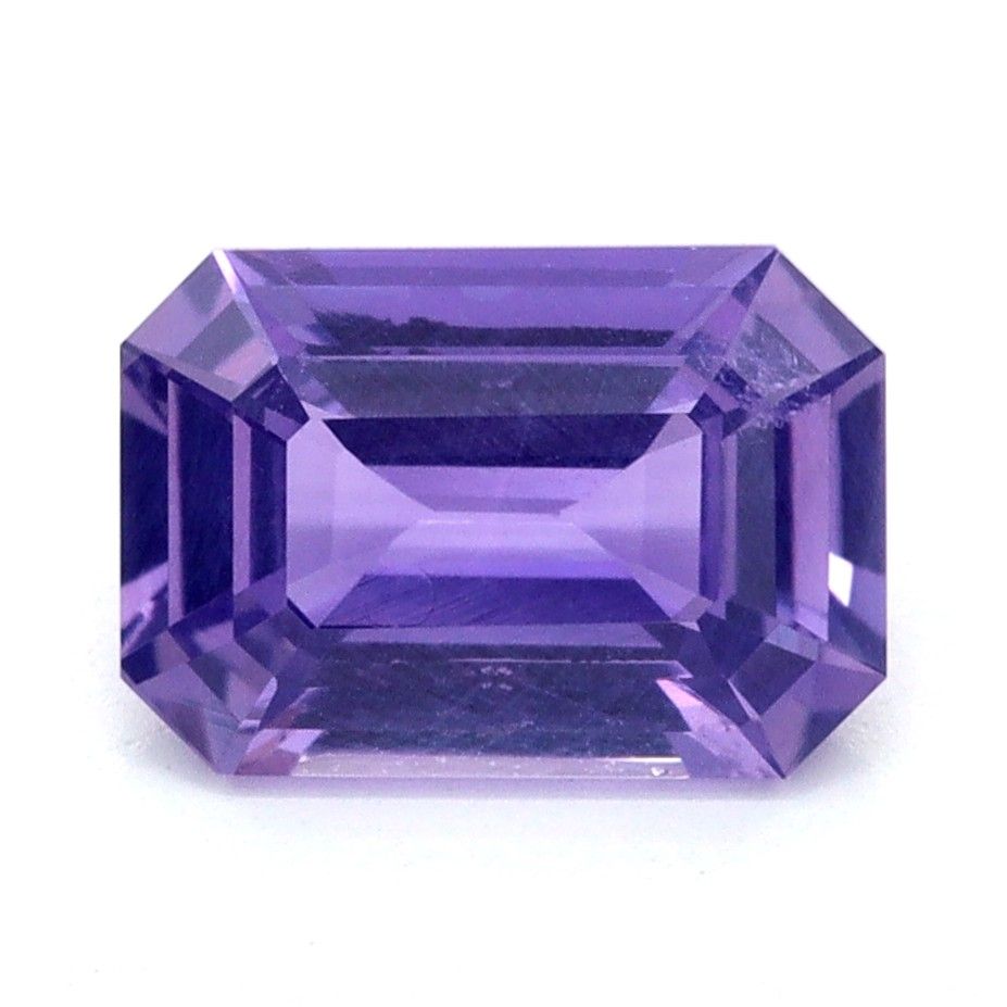 Szafir 1,05 ct, purpurowy, szlif szmaragdowy