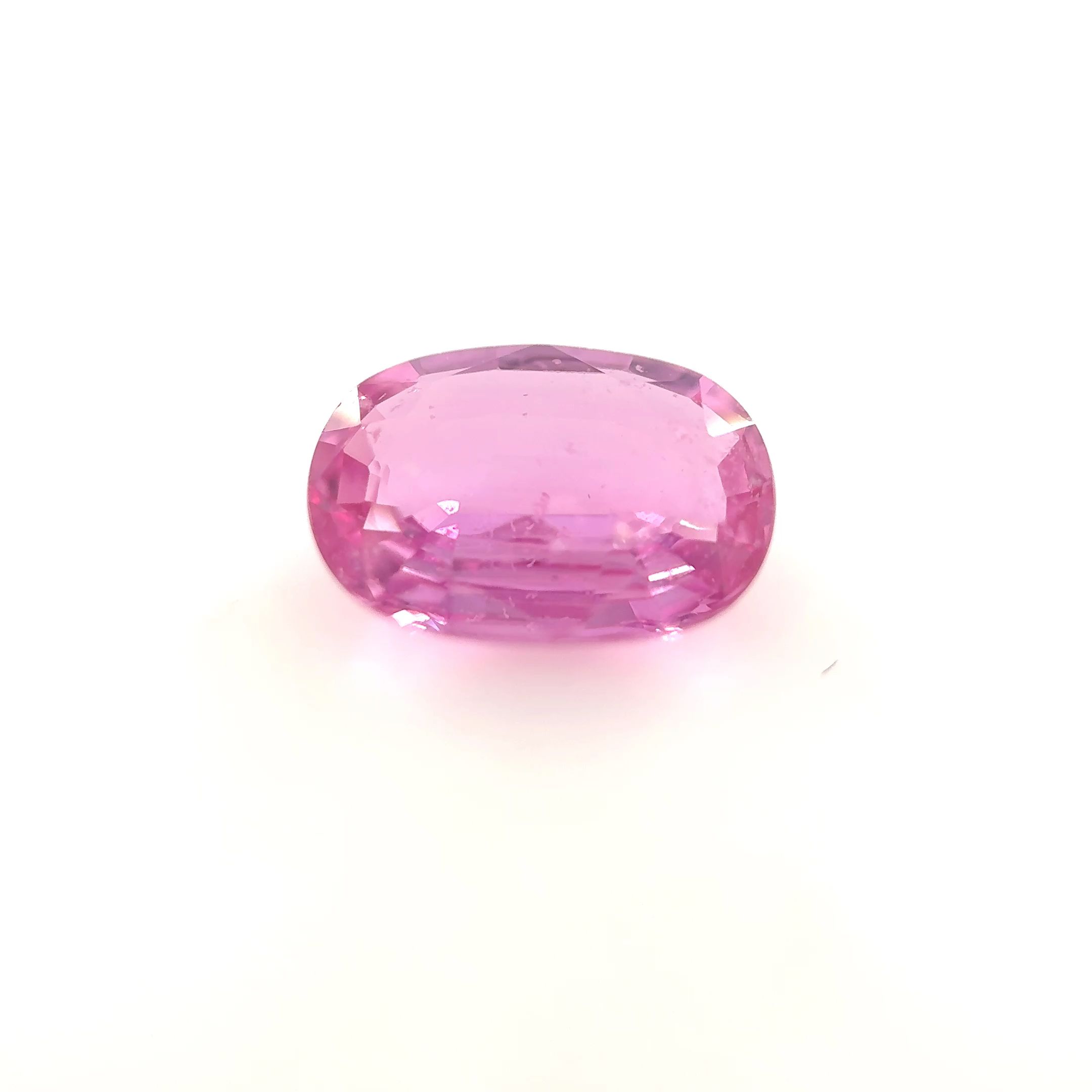Szafir 2,05 ct, różowy, szlif owalny