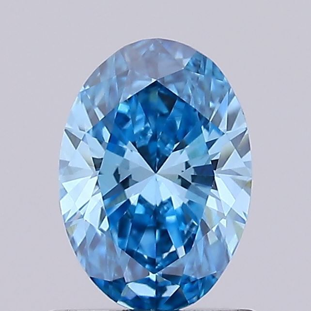 0.7 CT Fancy Vivid Blue OVAL
