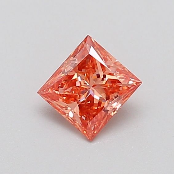0.36 CT Fancy Vivid Orangey Brown PRINCESS