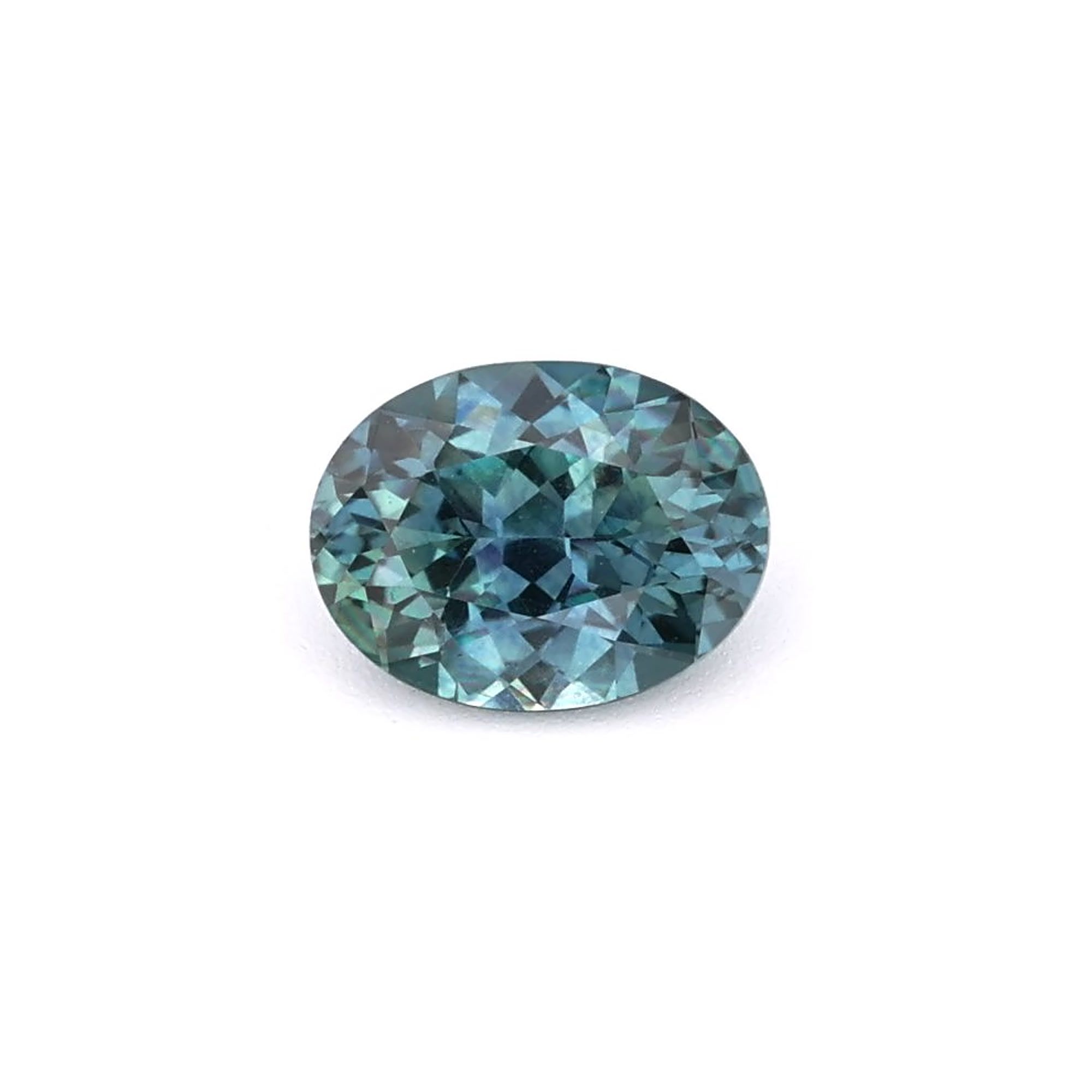 SAPPHIRE FACETED 0.81ct GREEN Blue Green EC UNITEDSTATES HEATED