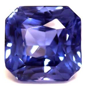 Szafir 1,10 ct, niebieski, szlif szmaragdowy