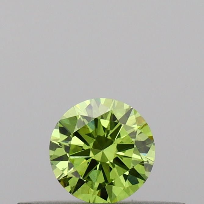 0.18 CT Fancy Vivid Green ROUND