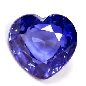Szafir 2,40 ct, niebieski, szlif serce