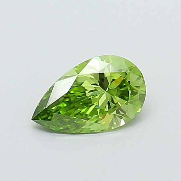 1.01 CT Fancy Vivid Green PEAR