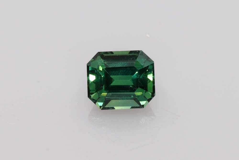 SAPPHIRE FACETED 1.15ct GREEN Vivid GREEN SI TANZANIA HEATED
