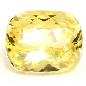 Szafir 2,00 ct, żółty, szlif cushion
