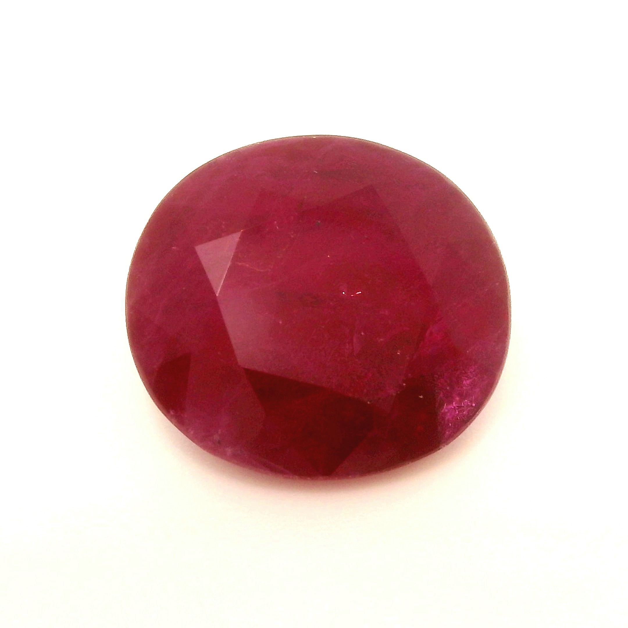 Rubin 5,04 ct, czerwony, szlif owalny