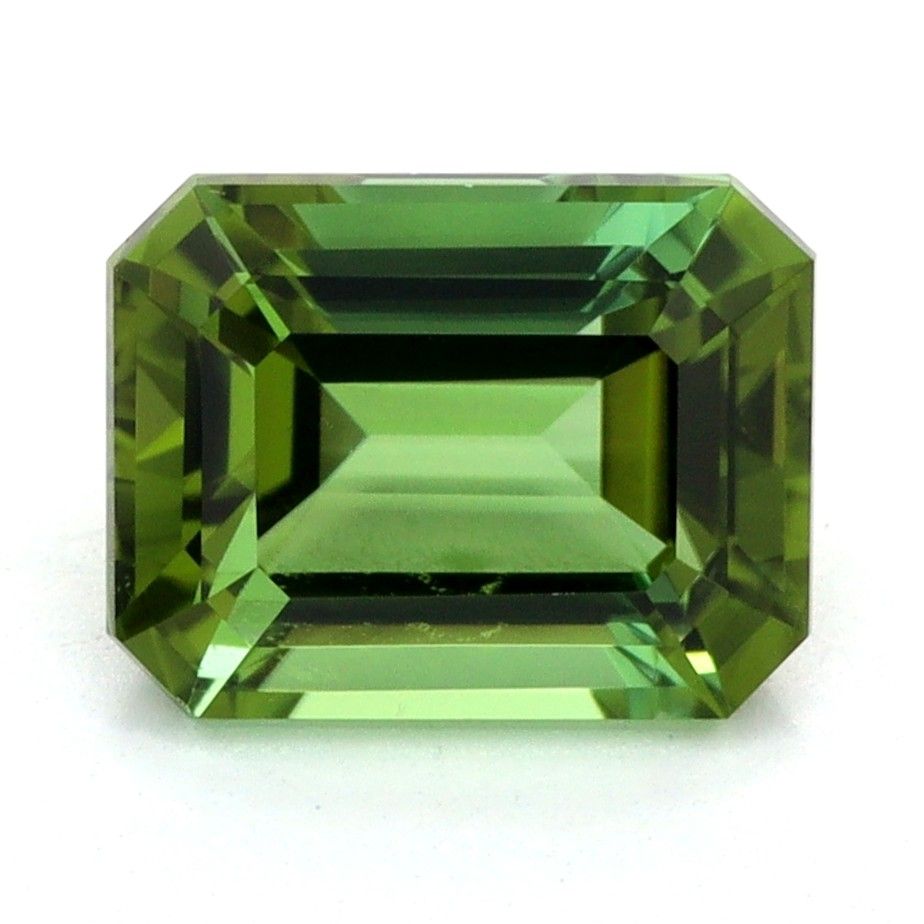 Turmalin 1,28 ct, zielony, szlif szmaragdowy