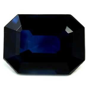 Szafir 1,03 ct, niebieski, szlif szmaragdowy
