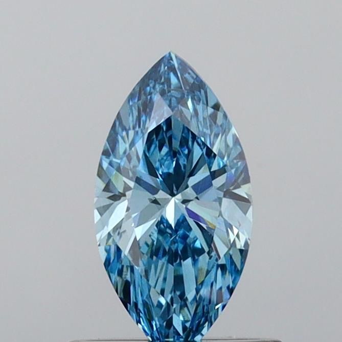 0.63 CT Fancy Vivid Blue MARQUISE