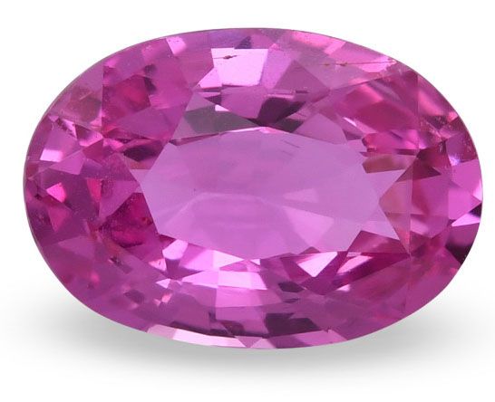 Szafir 3,04 ct, różowy, szlif owalny