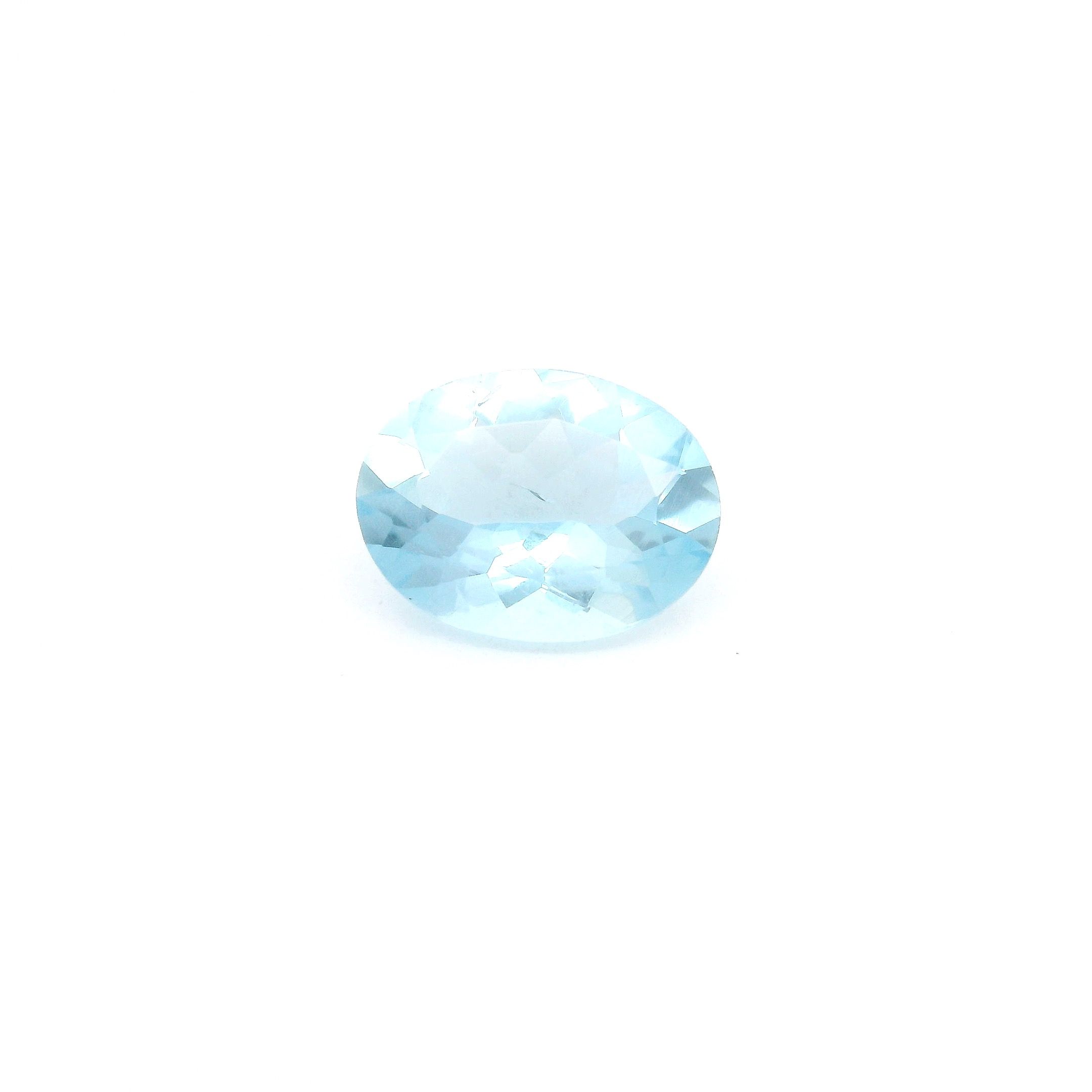 AQUAMARINE FACETED 1.0ct BLUE Light EC REST_OF_AFRICA HEATED